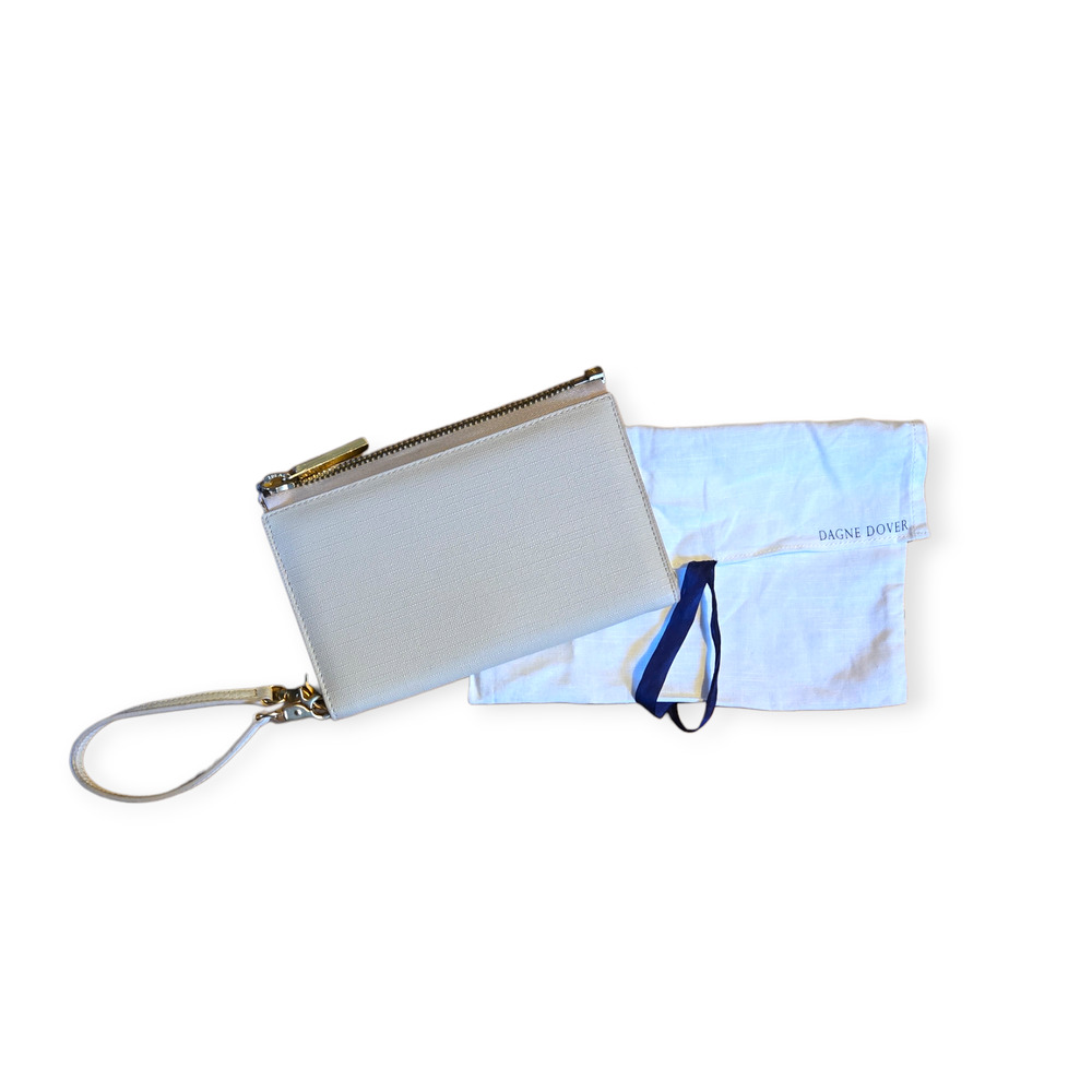 Dagne Dover Original Convertible Clutch in‎ Linen Cream